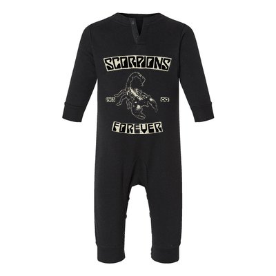 Scorpions Forever Since 1965 Black Infant Fleece One Piece