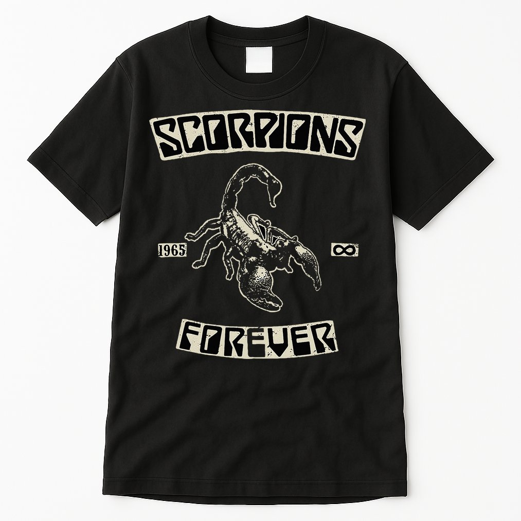 Scorpions Forever Since 1965 Black Tall T-Shirt