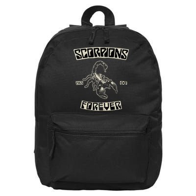 Scorpions Forever Since 1965 Black 16 in Basic Backpack