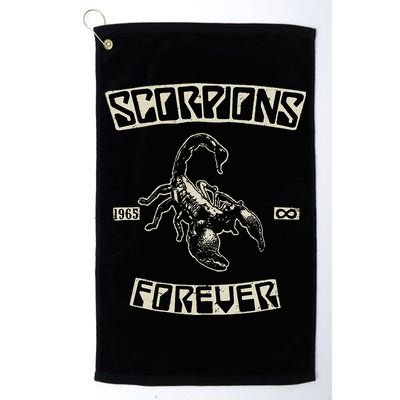 Scorpions Forever Since 1965 Black Golf Towel
