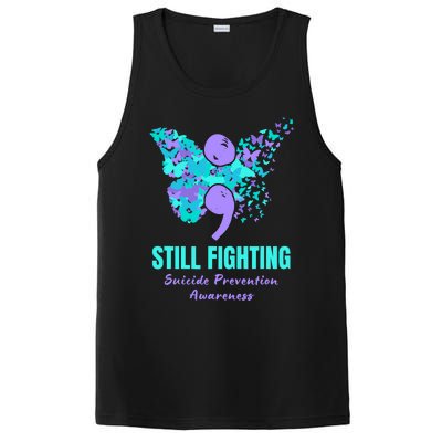 Still Fighting Suicide Prevention Awareness Butterfly PosiCharge Competitor Tank