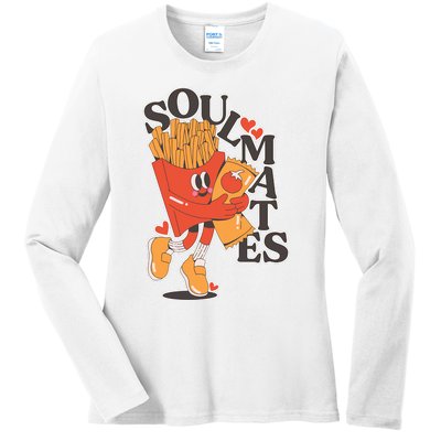 Soulmates Fries Ladies Long Sleeve Shirt