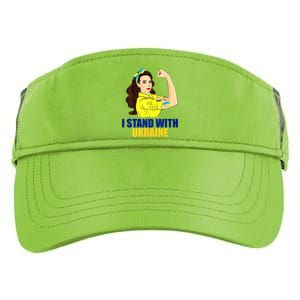 Strong Female Support Ukraine I Stand With Ukraine Adult Drive Performance Visor