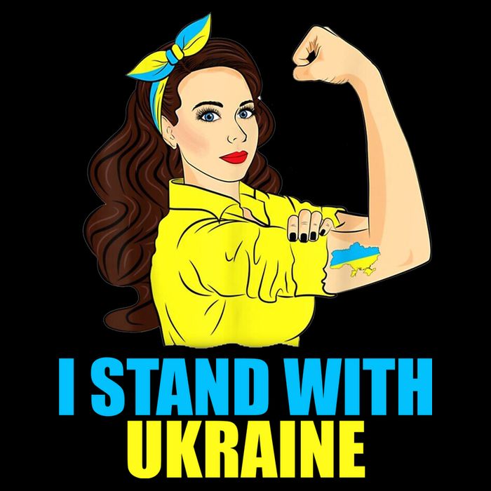 Strong Female Support Ukraine I Stand With Ukraine Backpack