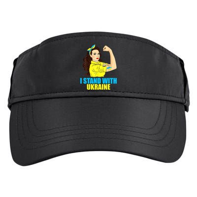 Strong Female Support Ukraine I Stand With Ukraine Adult Drive Performance Visor