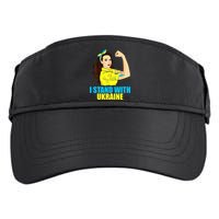 Strong Female Support Ukraine I Stand With Ukraine Adult Drive Performance Visor