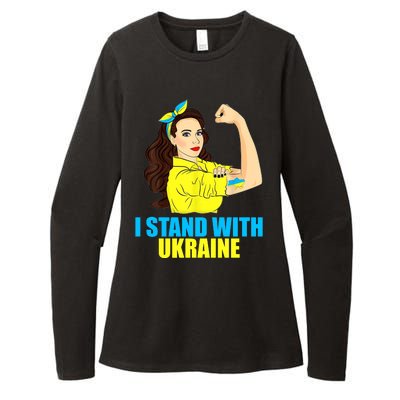 Strong Female Support Ukraine I Stand With Ukraine Womens CVC Long Sleeve Shirt