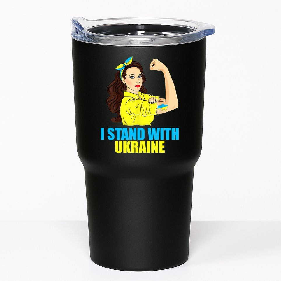 Strong Female Support Ukraine I Stand With Ukraine Tumbler