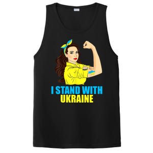 Strong Female Support Ukraine I Stand With Ukraine PosiCharge Competitor Tank