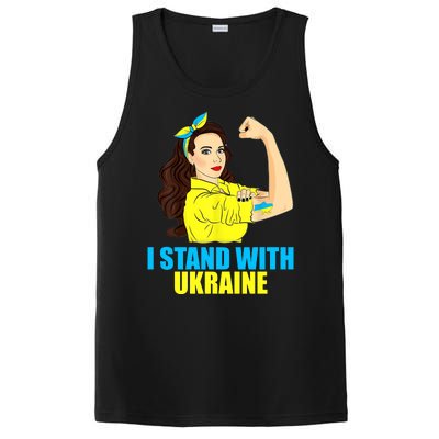 Strong Female Support Ukraine I Stand With Ukraine PosiCharge Competitor Tank