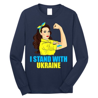 Strong Female Support Ukraine I Stand With Ukraine Long Sleeve Shirt