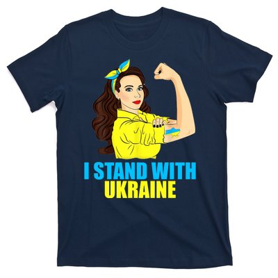 Strong Female Support Ukraine I Stand With Ukraine T-Shirt