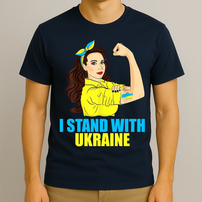 Strong Female Support Ukraine I Stand With Ukraine T-Shirt