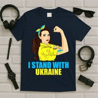 Strong Female Support Ukraine I Stand With Ukraine T-Shirt