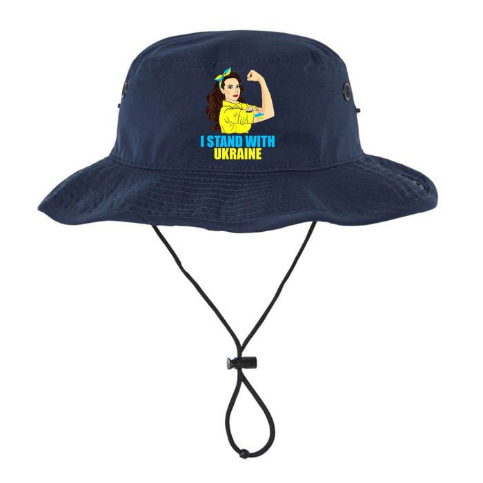 Strong Female Support Ukraine I Stand With Ukraine Legacy Cool Fit Booney Bucket Hat