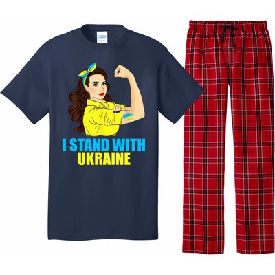 Strong Female Support Ukraine I Stand With Ukraine Pajama Set