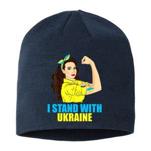 Strong Female Support Ukraine I Stand With Ukraine Sustainable Beanie