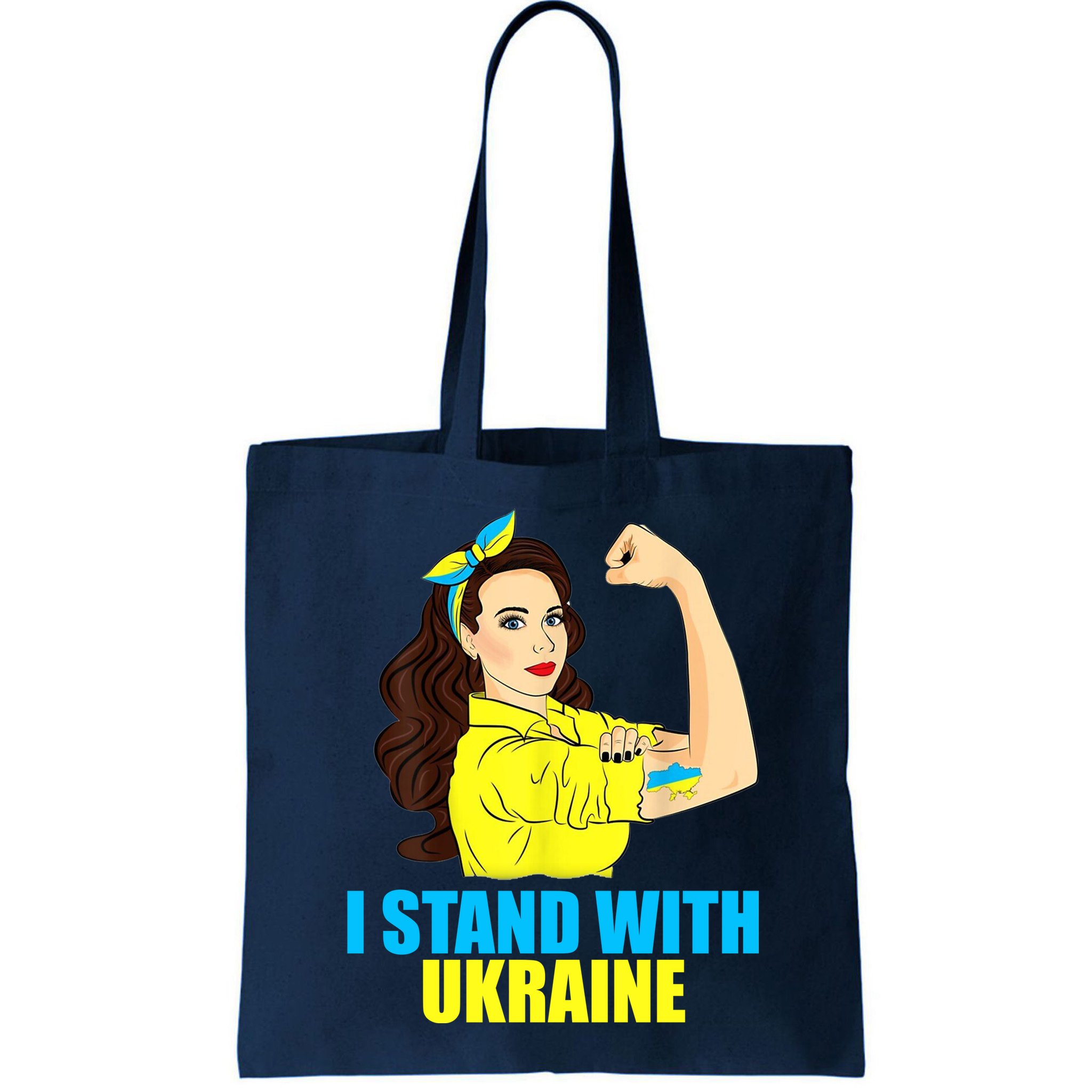 Strong Female Support Ukraine I Stand With Ukraine Bag