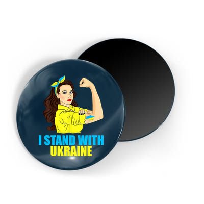 Strong Female Support Ukraine I Stand With Ukraine Magnet