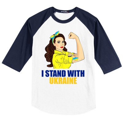 Strong Female Support Ukraine I Stand With Ukraine Baseball Sleeve Shirt