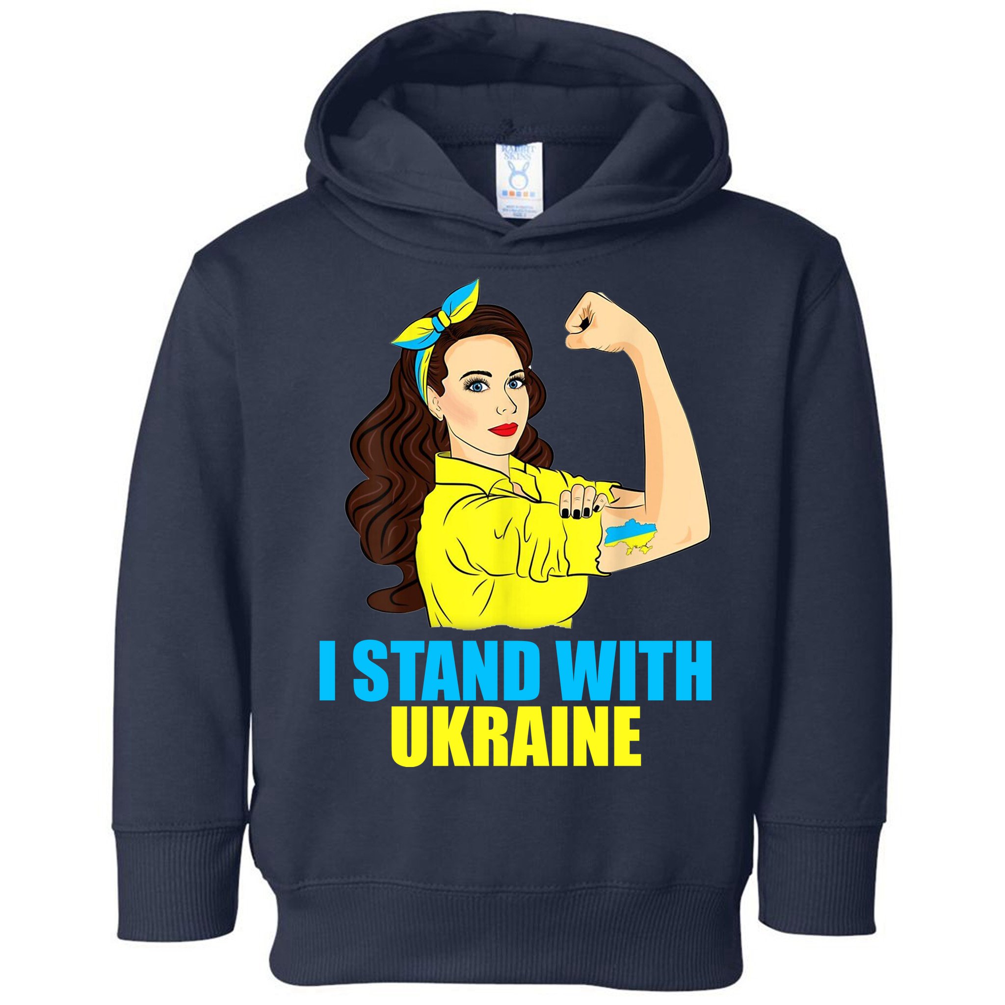 Strong Female Support Ukraine I Stand With Ukraine Toddler Hoodie