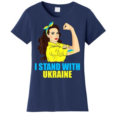 Strong Female Support Ukraine I Stand With Ukraine Women's T-Shirt