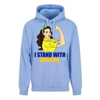 Strong Female Support Ukraine I Stand With Ukraine Unisex Surf Hoodie