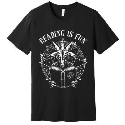 Spooky Fun Satan's Halloween Reading Adventure Premium T-Shirt