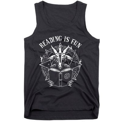 Spooky Fun Satan's Halloween Reading Adventure Tank Top