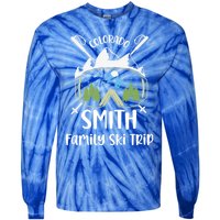 Smith Family Ski Trip Skiing Googles Vacation Matching Group Gift Tie-Dye Long Sleeve Shirt