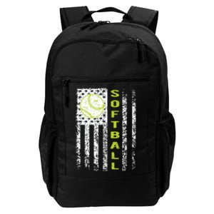 Softball Flag Softball Coach Outfit Softball Player Gift Daily Commute Backpack