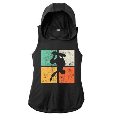 Skateboard Funny Skateboarding Gift Ladies PosiCharge Tri-Blend Wicking Draft Hoodie Tank