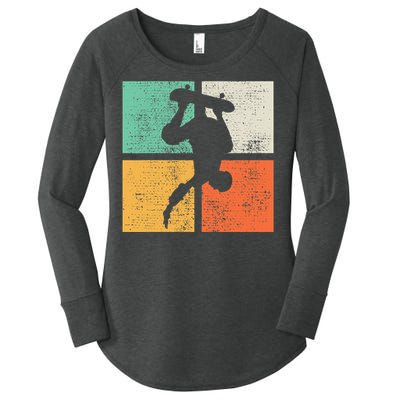 Skateboard Funny Skateboarding Gift Women's Perfect Tri Tunic Long Sleeve Shirt