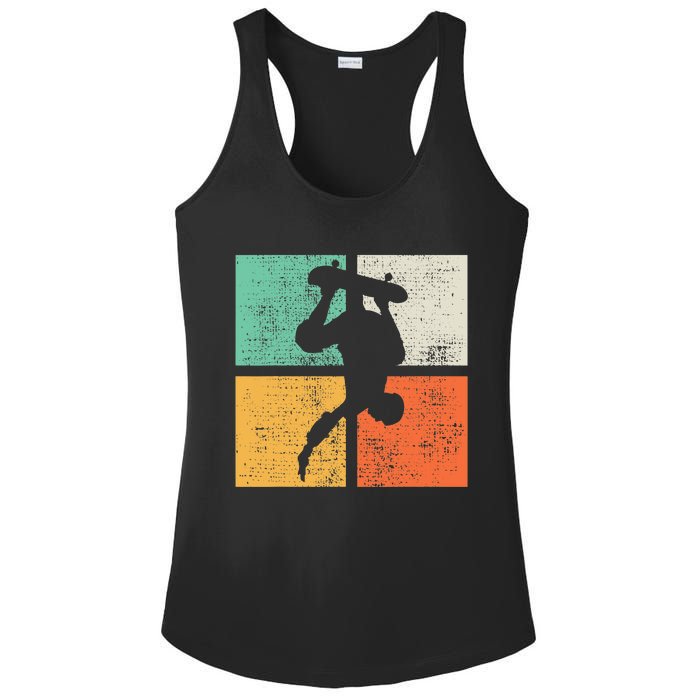 Skateboard Funny Skateboarding Gift Ladies PosiCharge Competitor Racerback Tank