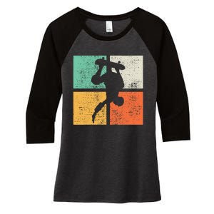 Skateboard Funny Skateboarding Gift Women's Tri-Blend 3/4-Sleeve Raglan Shirt