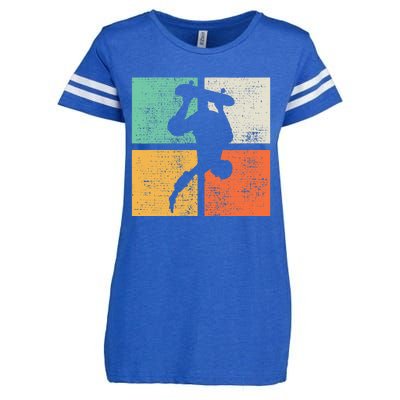 Skateboard Funny Skateboarding Gift Enza Ladies Jersey Football T-Shirt