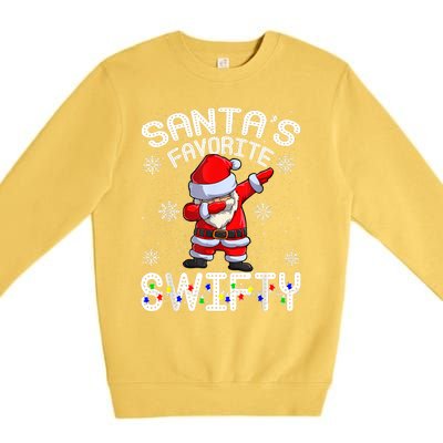 SantaS Favorite Swifty Merry Santa Christmas Premium Crewneck Sweatshirt