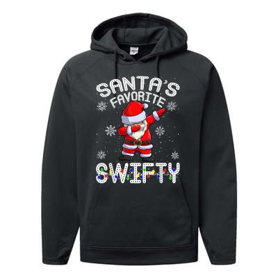 SantaS Favorite Swifty Merry Santa Christmas Performance Fleece Hoodie