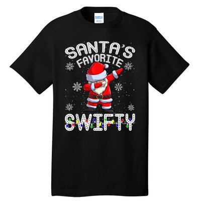 SantaS Favorite Swifty Merry Santa Christmas Tall T-Shirt