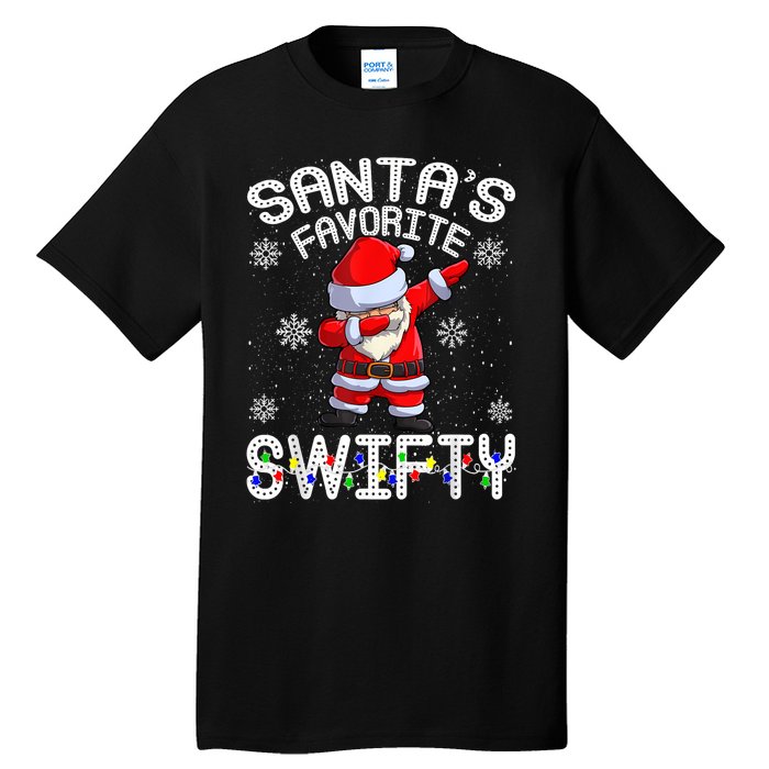 SantaS Favorite Swifty Merry Santa Christmas Tall T-Shirt