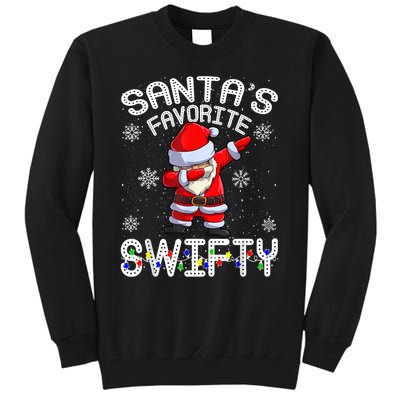 SantaS Favorite Swifty Merry Santa Christmas Tall Sweatshirt