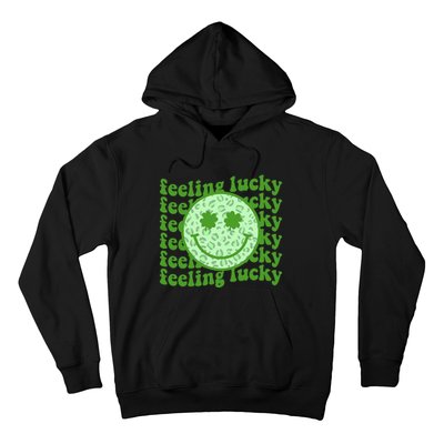 Smiling Face Shamrock Green Clover   Hoodie