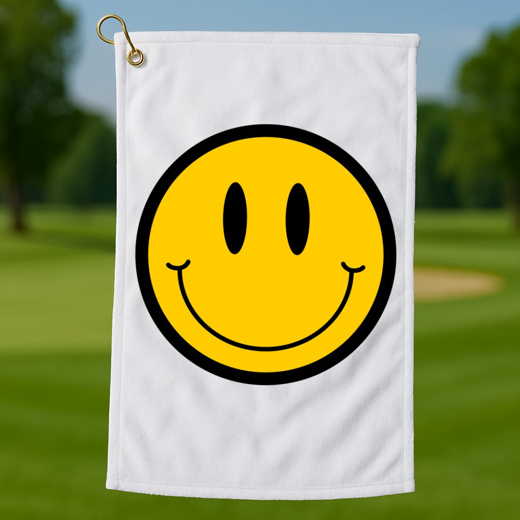 Smiley Face Golf Towel
