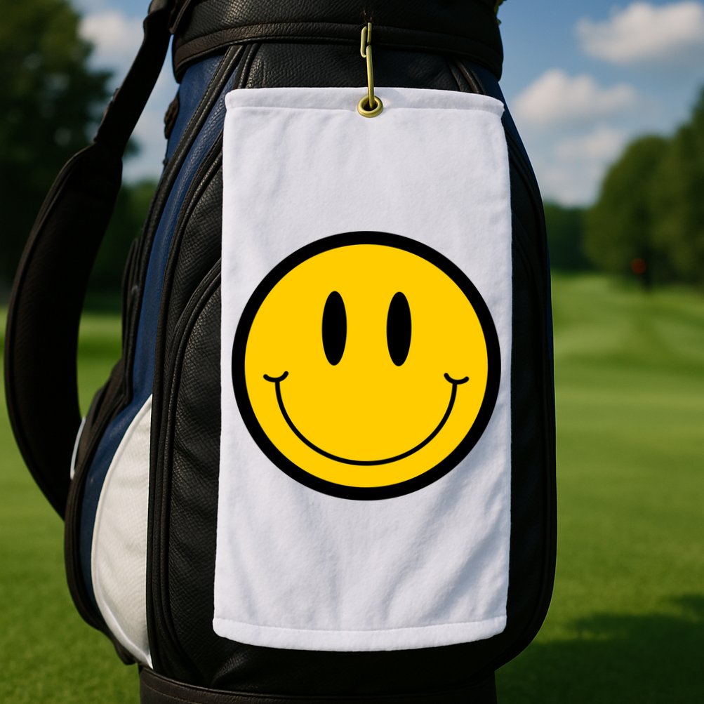 Smiley Face Golf Towel