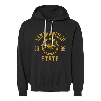 San Francisco State Gators Stamp Logo Garment-Dyed Fleece Hoodie