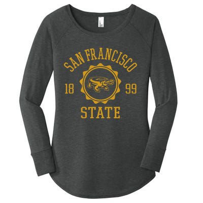 San Francisco State Gators Stamp Logo Women's Perfect Tri Tunic Long Sleeve Shirt