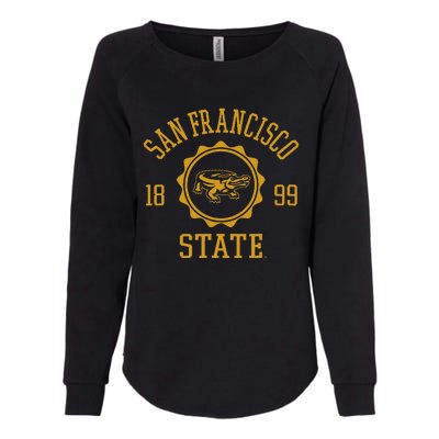 San Francisco State Gators Stamp Logo Womens California Wash Sweatshirt