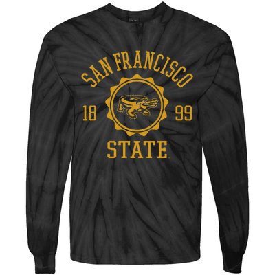 San Francisco State Gators Stamp Logo Tie-Dye Long Sleeve Shirt