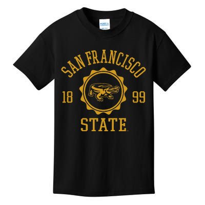 San Francisco State Gators Stamp Logo Kids T-Shirt