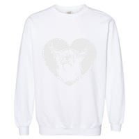 Scotland Farm Scotsman Farmer Highland Cattle Heart Ranch Garment-Dyed Sweatshirt